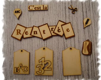 Set for school 1029 embellishment for your scrap page