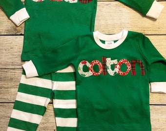 Personalized pajamas, Christmas pajamas, kids pajamas