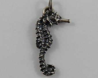 Seahorse Sterling Silver Vintage Charm For Bracelet