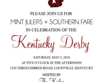 Kentucky Derby Party Invitation