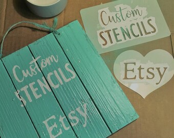 Custom Stencil | Spray Paint Logo | Custom Design | Reusable Stencil - Plastic | Monograms | Weddings | Birthdays | Gifts | DIY |