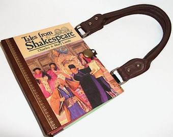 Book Purse Tales of Shakespeare, Handmade Womens Handbag, Recycled Upcycled Bag