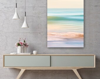 Beach Sea Ocean Waves Summer Canvas Print - Wall Art - Framed Print - Ready To hang - Bespoke Canvas Art