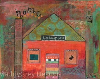 Welcome home art | Etsy