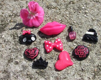 Round cabochon 9 X pattern: various diameter