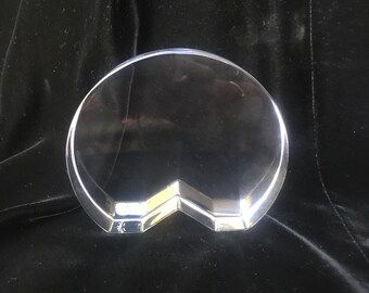 Val St Lambert Neiman Marcus Art Glass Crystal Paperweight