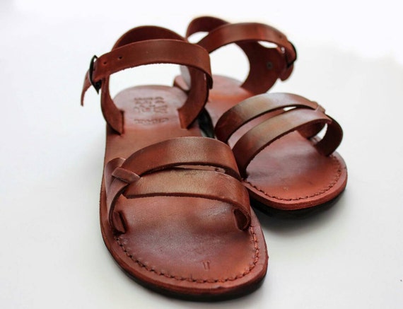 Jesus sandals from genuine leathetr free shipping world wide