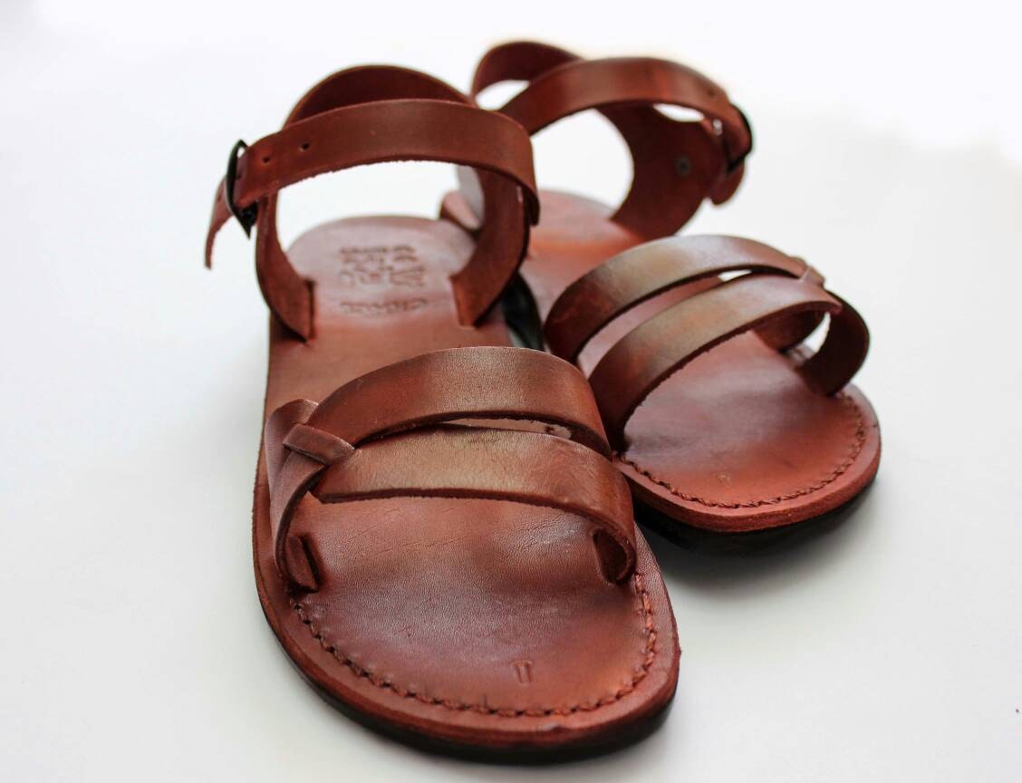 Jesus Sandals From Genuine Leathetr Free Shipping World Wide