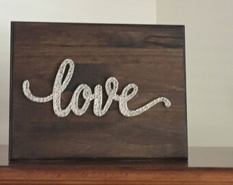 Custom Made to Order LOVE String Art