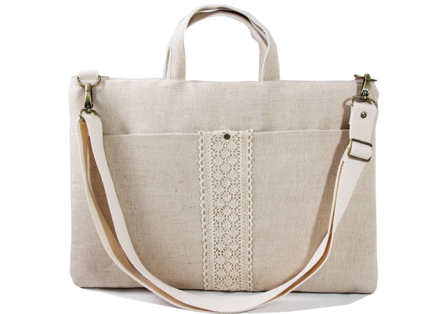 15 Macbook or Laptop bag with front pocket and