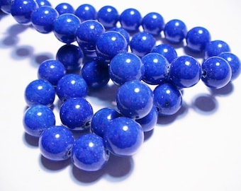Jade Beads Blue Round 10MM