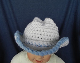 Cowboy Hat 6 to 12 month size INVENTORY REDUCTION SALE Ready to Ship!