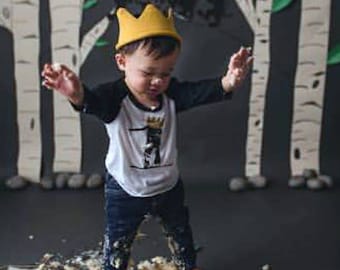 First Birthday, 1st Birthday, Where The Wild Things Are Birthday Shirt, Wild One, First Birthday, One Birthday shirt, Cake Smash