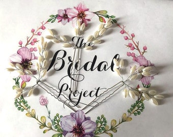 Set of 3! Bridal Pearl Hair Pin, Pearl Hair Pin, Bridal Pearl Hair Pin, Pearl Hair Comb