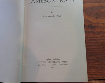 The Jameson Raid by Jean van der Poel Oxford University Press 1951