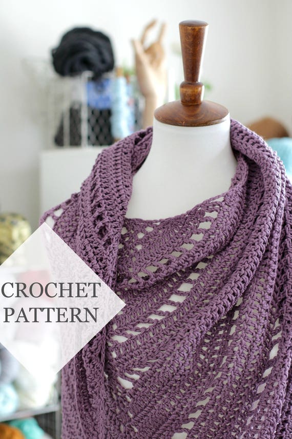 Download Free Yourself Crochet Shawl Pattern // Crochet PDF Pattern