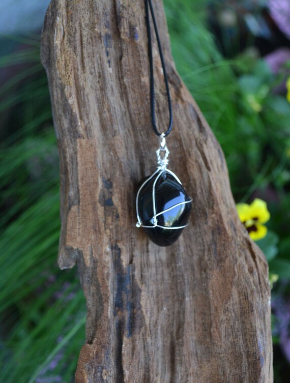 obsidian jewelry male