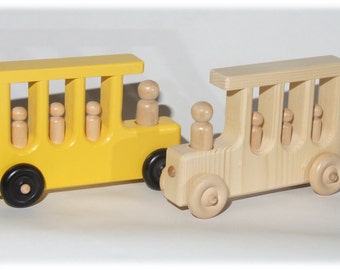 Wood Toy School Bus (Can be Personalized)