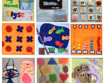 PERSONALISED Felt Quiet Book/ Busy Book A