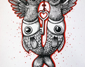 FUTURE common Illustration graphic original India ink on paper 200 g/m2 KriSoft