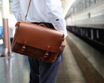 Aman - Messenger Bag 14″ (Light Brown)