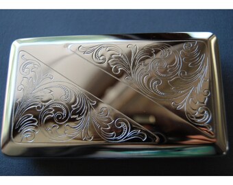 Vintage German Silver Box, Tobacco Tin, Stash Box, Handy Pocket Container, Made in Germany by Hansaware 108/N 89