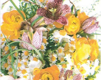2 flower bouquet (338) towels