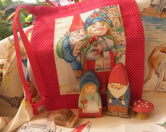 Wood Gnome Traveler-Bilbo and Companions-Pretend Play- Waldorf Inspired