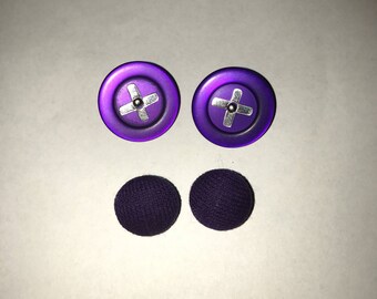 Lot of purple buttons