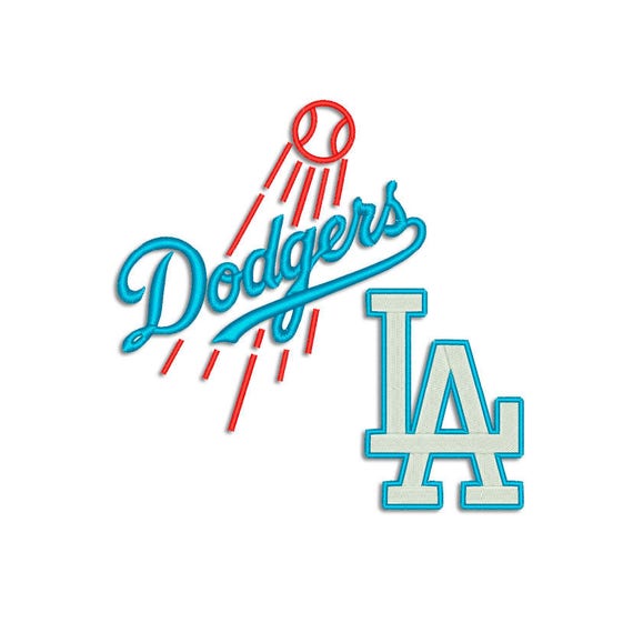 Dodgers embroidery design Machine embroidery design