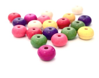 X 15 BEAD TURQUOISE SYNTH 8X4MM