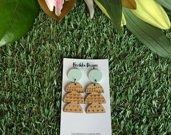 Acrylic and Bamboo Totem Dangles