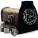 Metal Fantasy Gaming Dice Set with Storage Chest for Dungeons and Dragons