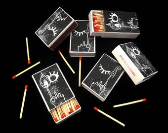 MATCHES - box printed by hand