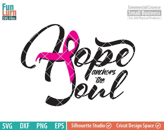 Download Breast Cancer SVG Hope anchors the soul svg Ribbon Pink