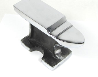 Jumbo Horn Anvil, Large stable anvil, metal working tool, Face is 6.25 x 2 inches, 4 inches Tall, Stamping anvil, forging anvil