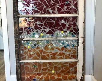 Custom Made Vintage Mosaic Window