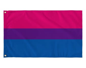 36"x60" Bisexual Pride Flag | Perfect for Mardi Gras, Polyester, LGBT, Protest, Wall Flag