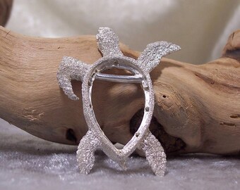 BEADABLE Sea Turtle Centerpiece in Sterling Silver