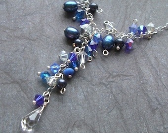 Dewdrops in BLUE necklace