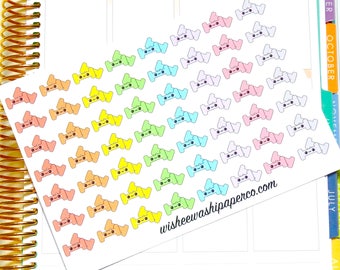Weight Stickers - Workout Stickers - Exercise Stickers - Kawaii Stickers - Kawaii Weights - Planner Stickers