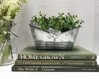 Green Coffee Table Books, Large Book Set, Coffee Table Decor, Shelf Decor