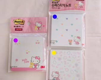 3M Hello Kitty sticky note study planner with this notepad