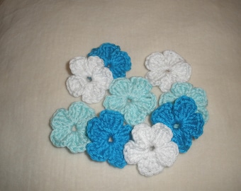 Crochet flowers applique