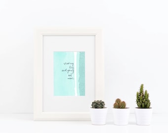 Drake Lyrics *Instant Download* Printable Wearing Less Teal Funny Quote