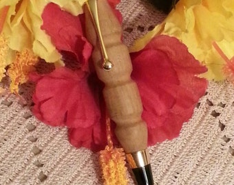 CLEARANCE Groove Design Writing Pen, Natural Finish, Exotic Wood, Fat Pen