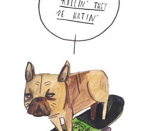 They See Me Rollin' Postcard
