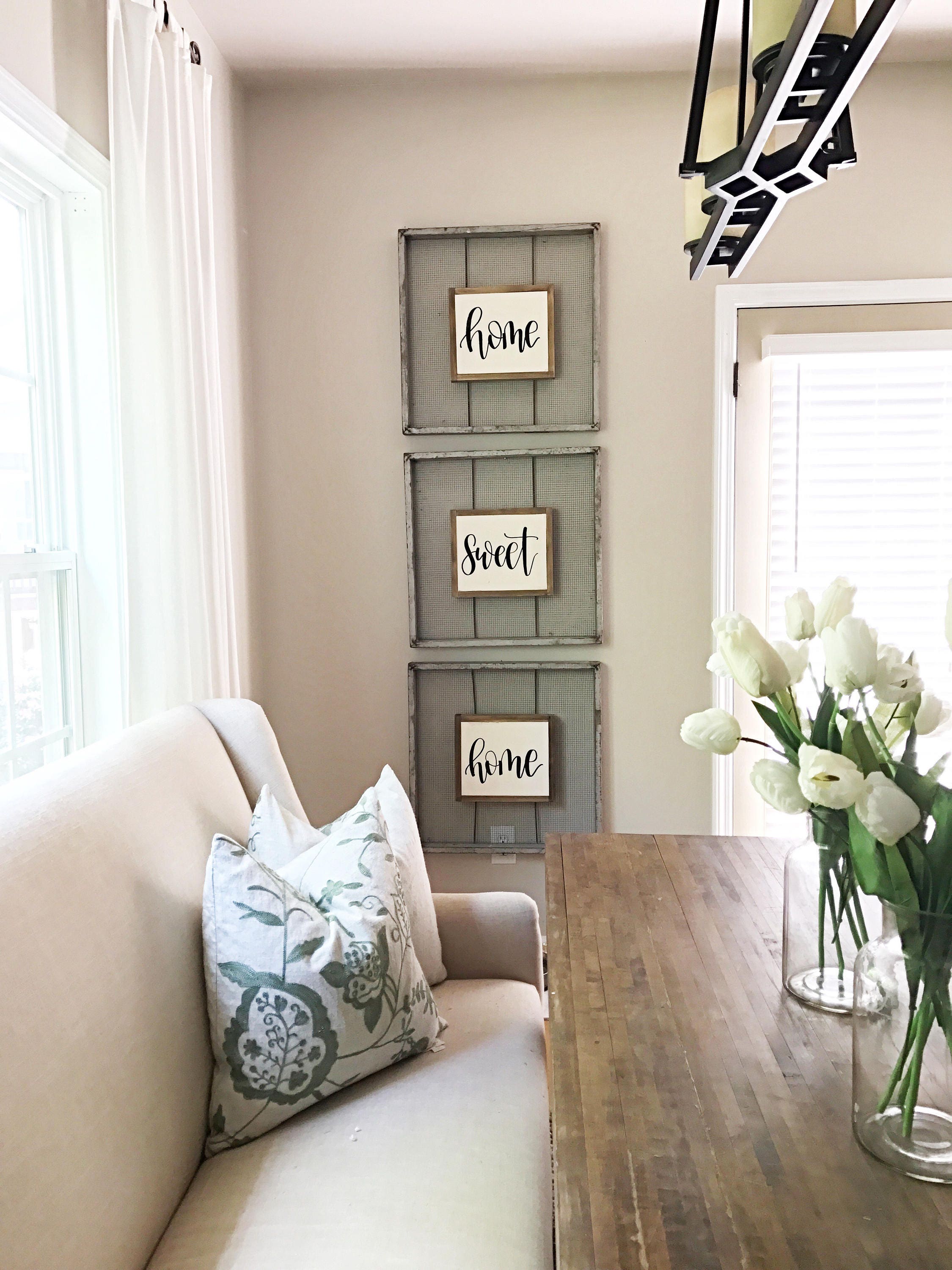Home Sweet Sign Framed Wood Signs Rustic Wall Decor Home Sweet Sign Framed Wood Signs Rustic Wall Decor