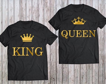 King and Queen 01 Princess 01 Father Mother Daughter T-shirts