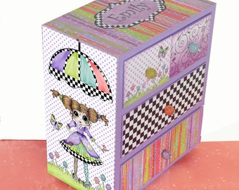 Girls Jewelry Box Big Eyes Sweet & Sassy Personalized